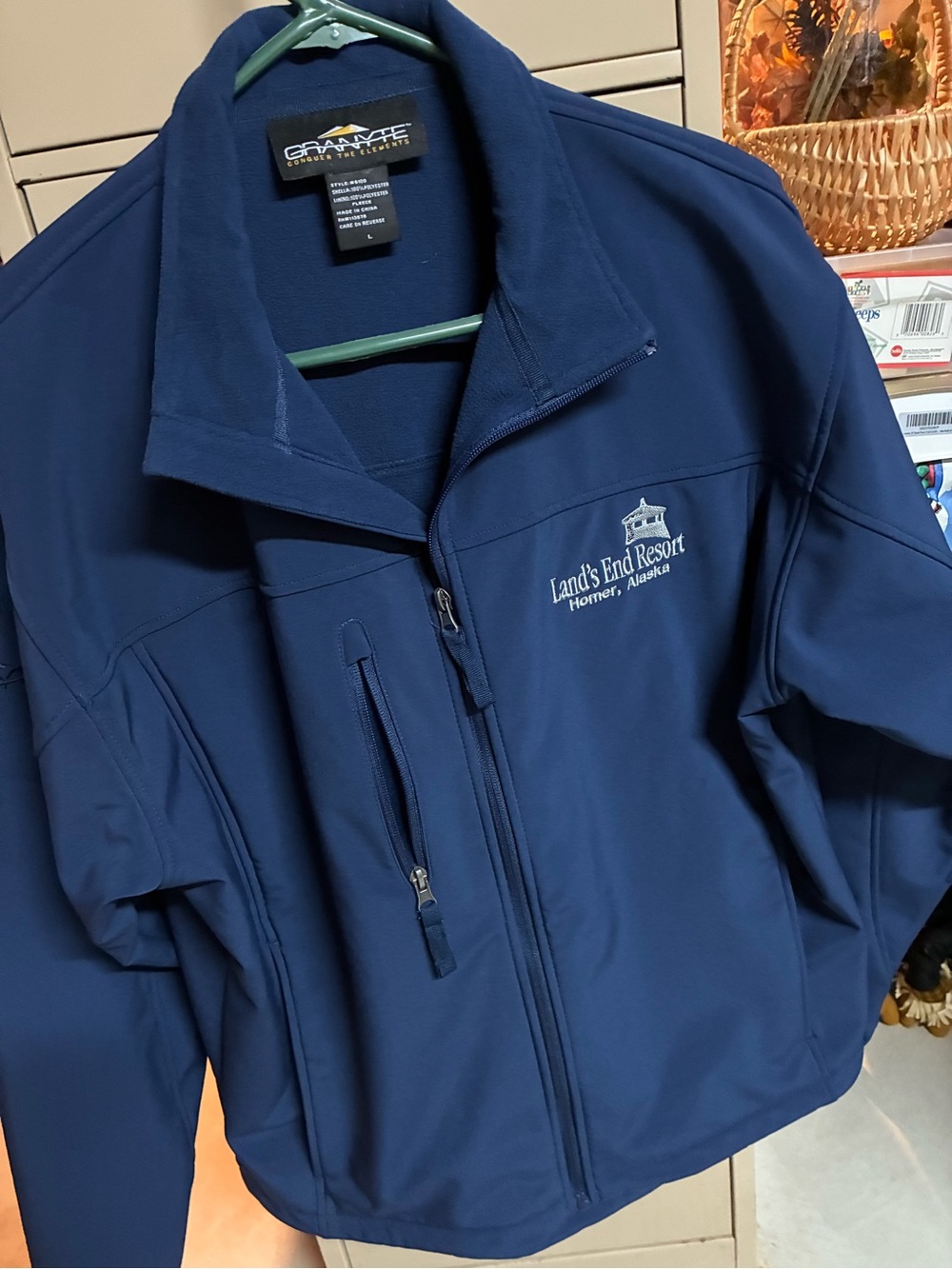 Granite Gear Navy Softshell Jacket - Land's End Resort Embroidered